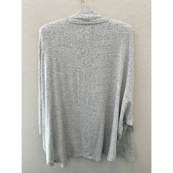 LOU & GREY | Light Gray Signature Soft Slouchy Open Front Cardigan | Small - Picture 3 of 5